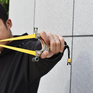 Black Indian Bulls Eye Stainless Steel Slingshot for Target Shooting INDIAN SLINGSHOT