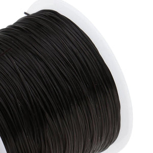 Black 60M Professional Amber Belt Elastic Cord for Rubber Band Tying MARKSMAN