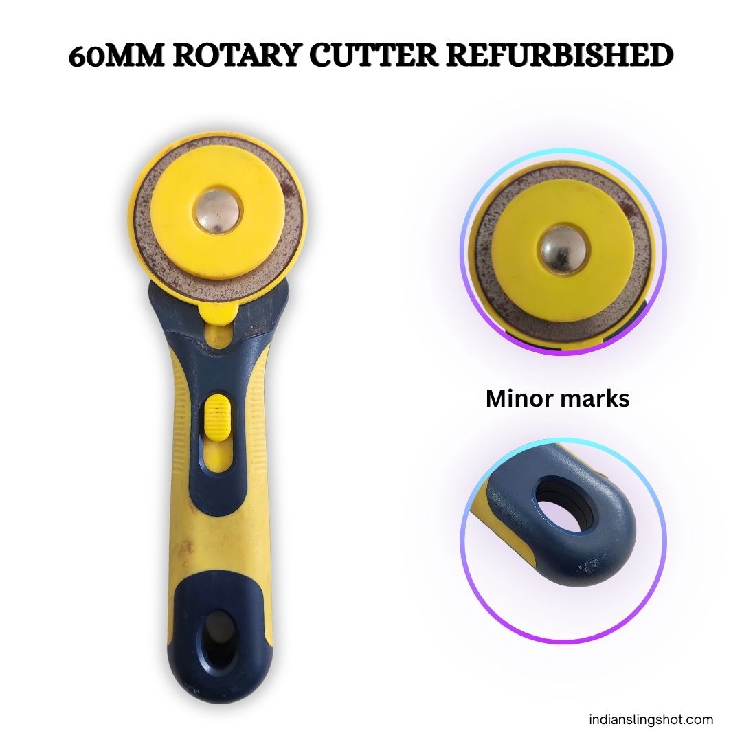 White Smoke 60mm Rotary Cutter Set for Flat Rubber Band Cutting Refurbished MARKSMAN