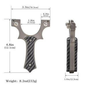 Slate Gray High Quality Stainless Steel NIU Slingshot INDIAN SLINGSHOT