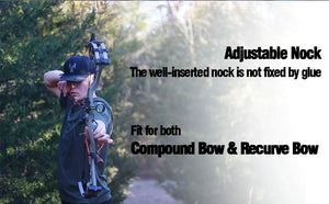 Dark Slate Gray Sanlida® Dragon 10 Carbon Arrows (12 Pieces) SANLIDA