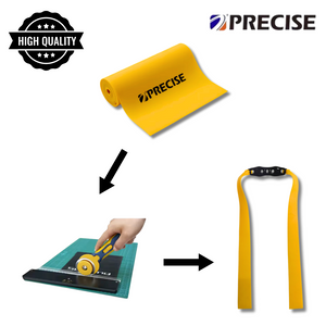 Goldenrod Pack of 3 Slingshot Replacement Flat Bands | 17cm, 20cm & 24cm | 0.75mm & 1mm | Black, Yellow & Gold | Natural Latex Slingshot Catapult Accessories INDIAN SLINGSHOT