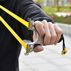 Black Indian Bulls Eye Stainless Steel Slingshot for Target Shooting INDIAN SLINGSHOT