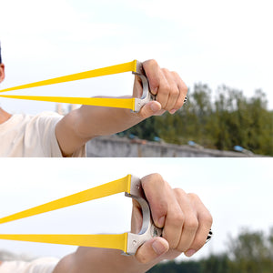 Dark Olive Green Dual Wolves Cut Stainless Steel Slingshot MARKSMAN