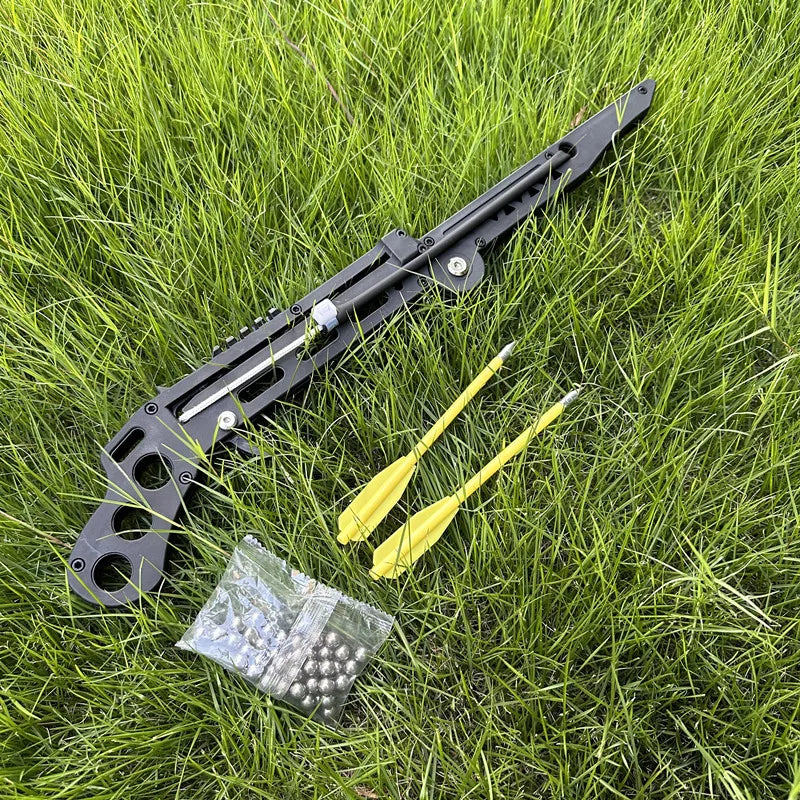 Dark Olive Green Mini Foldable Alloy Crossbow INDIAN SLINGSHOT