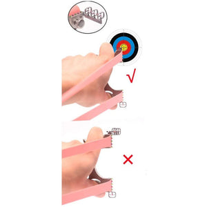 Light Pink Multi Sight Wooden Handle Stainless Steel Slingshot INDIAN SLINGSHOT