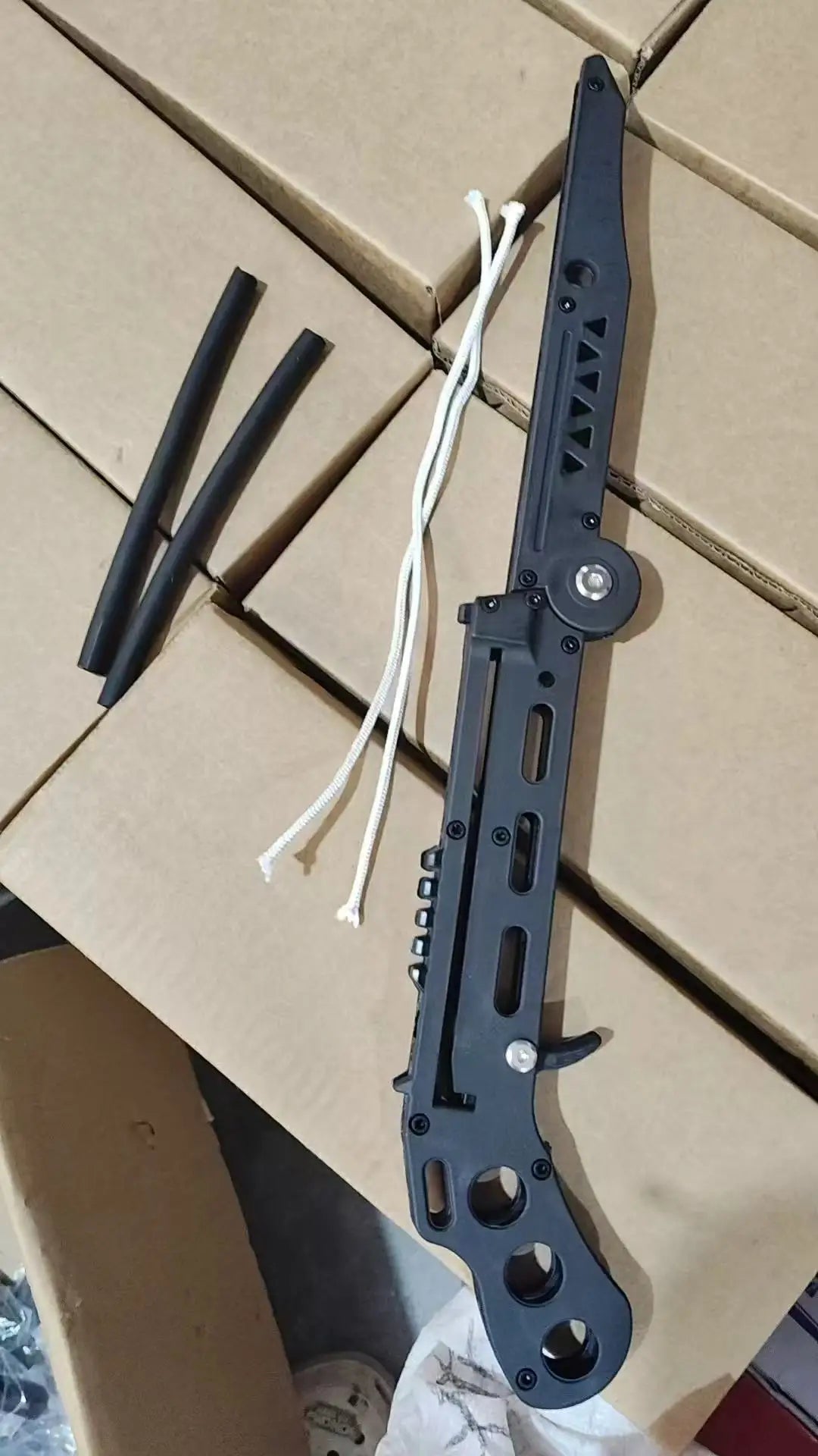 Dark Gray Mini Foldable Alloy Crossbow INDIAN SLINGSHOT