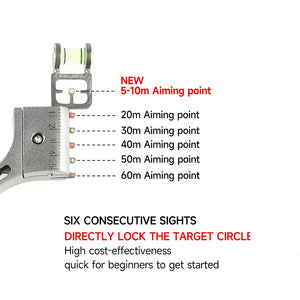 Light Gray Alloy Benz Slingshot with Laser for Outdoor Target Shooting MARKSMAN