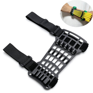 White Smoke 6mm Arrow Storage Quiver Portable Arm-Mounted Arrow Holder for Archery Accessories MARKSMAN
