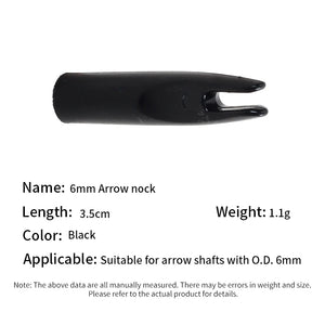 Light Gray SPG 6mm Arrow Nocks SPG