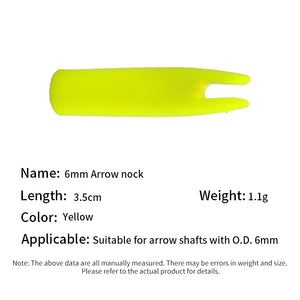 Gold SPG 6mm Arrow Nocks SPG