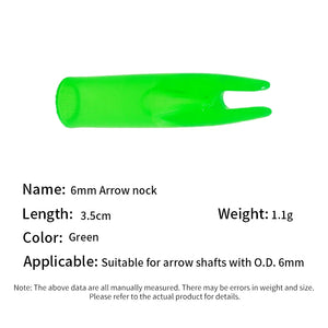 Lime Green SPG 6mm Arrow Nocks SPG