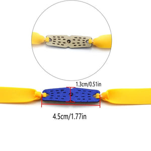 Dark Slate Blue 10 Pieces Slingshot Rubber 24cm length 0.60MM 0.70mm Mid Pull Long Pull Butterfly Slingshot Yellow Flat Rubber Band PIAOYU