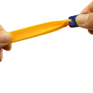 Goldenrod 10 Pieces Slingshot Rubber 24cm length 0.60MM 0.70mm Mid Pull Long Pull Butterfly Slingshot Yellow Flat Rubber Band PIAOYU