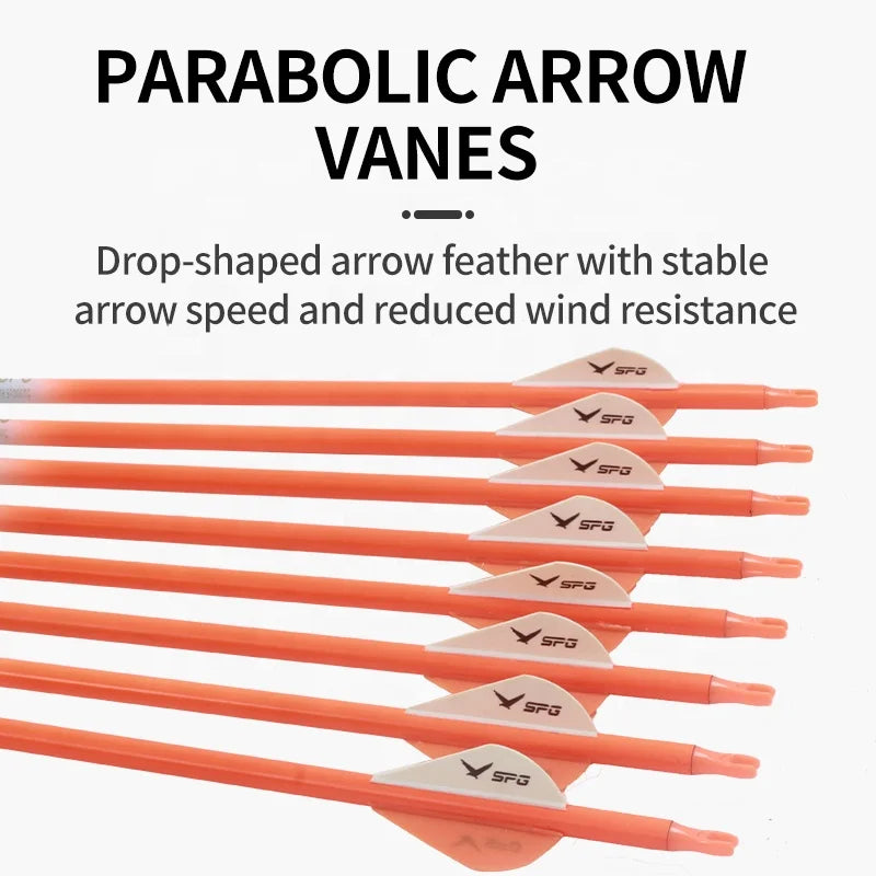 SPG 7.8mm Mixed Carbon Arrow 80cm – Durable Archery Practice Arrow