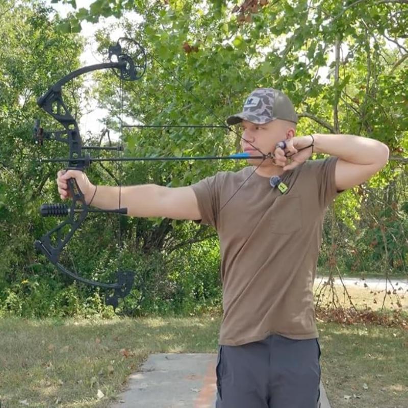 Dim Gray Sanlida® New Dragon X7 Compound Bow 70lbs Full Kit SANLIDA