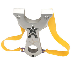 Gray 7 Star Stainless Steel Slingshot MARKSMAN