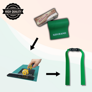 White Smoke 3-Pieces Flag Rubber Slingshot Replacement Bands | 17cm, 20cm & 24cm | 0.75mm Flat Latex Bands in Orange, White & Green | Sling Tool Accessories INDIAN SLINGSHOT