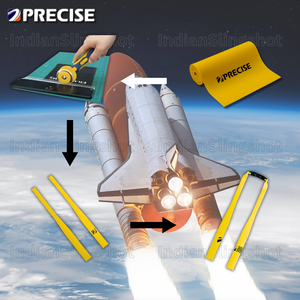 Gray Precise Premium 0.70mm Thickness, 26cm Long Sharpened Slingshot Rubber Band for Double Speed and Accuracy INDIAN SLINGSHOT