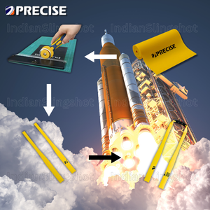 Dark Slate Gray Precise High-Performance 0.75mm 26cm Length Sharpened Slingshot Taper Butterfly Flat Band for Double Acceleration and Maximum Power INDIAN SLINGSHOT