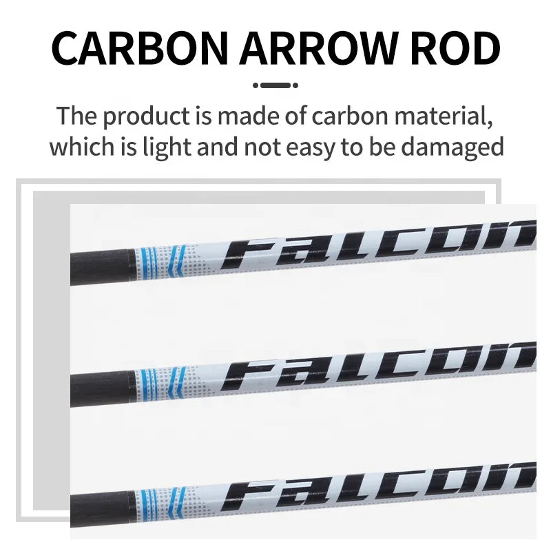 Dark Slate Gray SPG 85cm Carbon Arrows | 400–600 Spine Turkey Feather Target Arrows SPG