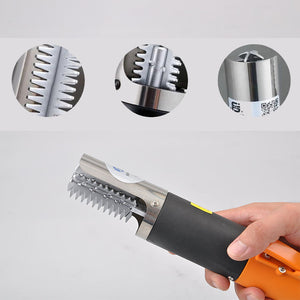Light Gray 8859B Electric Fish Scale Remover – 12V Handheld Scaler MARKSMAN