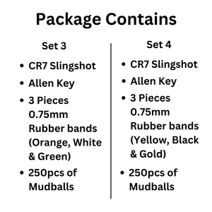 Gray CR7 Premium 304 Stainless Steel Slingshot MARKSMAN