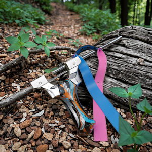 Black ColorBurst Aluminum Alloy Slingshot INDIAN SLINGSHOT