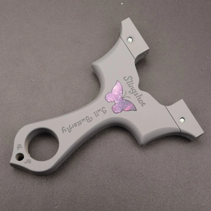 Dim Gray FullButterfly Resin Slingshot INDIAN SLINGSHOT