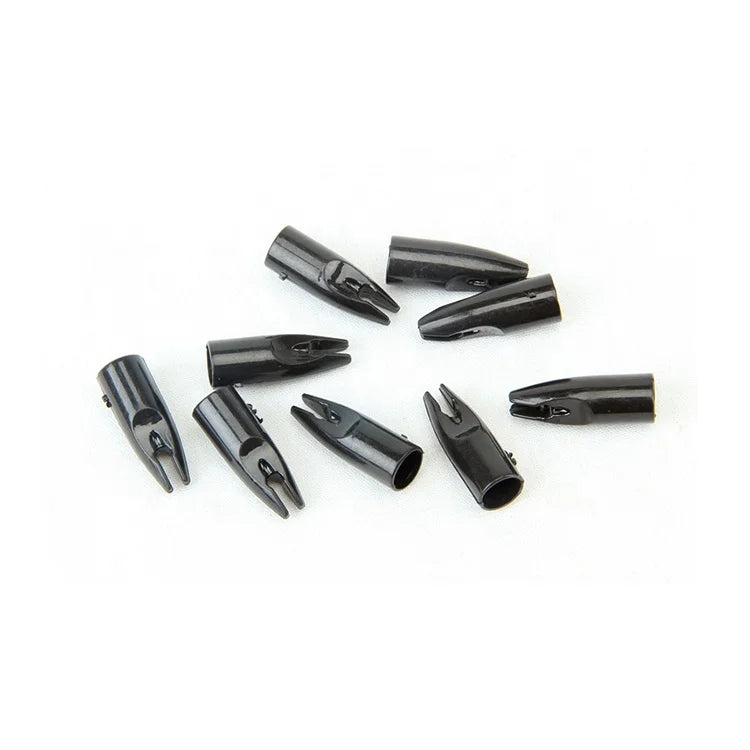 Light Gray SPG 8mm Arrow Nock – Durable Black Plastic Replacement Nock SPG