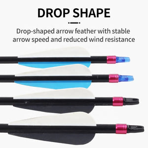 White Smoke SPG 8mm Fiberglass Arrows 80cm | 500 Spine Durable Target Arrows SPG