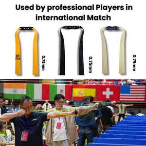 Dark Slate Gray Pack of 3 Slingshot Replacement Flat Bands | 17cm, 20cm & 24cm | 0.75mm | Yellow, Black & White | Natural Latex Sling Tool Catapult Accessories INDIAN SLINGSHOT