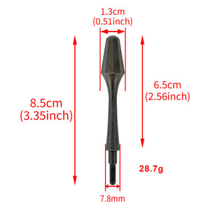 White Smoke Retro Arrow Broadhead 8/32 Universal Thread Carbon Steel Arrow Point Tips MARKSMAN