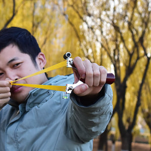 Dark Khaki Super Hard Slingshot With Laser Targeting For Outdoor Shooting INDIAN SLINGSHOT