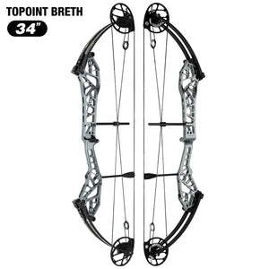 White Smoke Topoint Breth 34 Compound Bow | Aluminium Riser Topoint