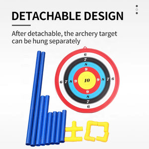 White Smoke SPG ABS Sucker Arrow Target | 42cm Bullseye with Stand SPG