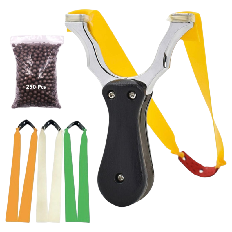 Gray Folding Resin Patch+Alloy Material Detachable Portable Shrink Pocket Slingshot Outdoor Target Shooting Slingshot MARKSMAN