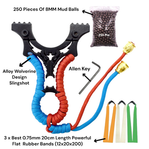 Dark Salmon Alloy Flat Leather Wolverine Clip Fiber Optic Point Slingshot Bundle-free Outdoor Sports Precision Slingshot INDIAN SLINGSHOT