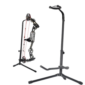 Dark Slate Gray SPG Adjustable Foldable Bow Stand | Alloy EVA Tripod Holder Black SPG