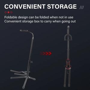 Dark Slate Gray SPG Adjustable Foldable Bow Stand | Alloy EVA Tripod Holder Black SPG