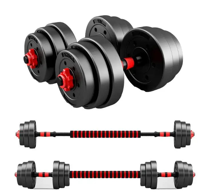 Adjustable Mute Dumbbell Set for Home Fitness Training