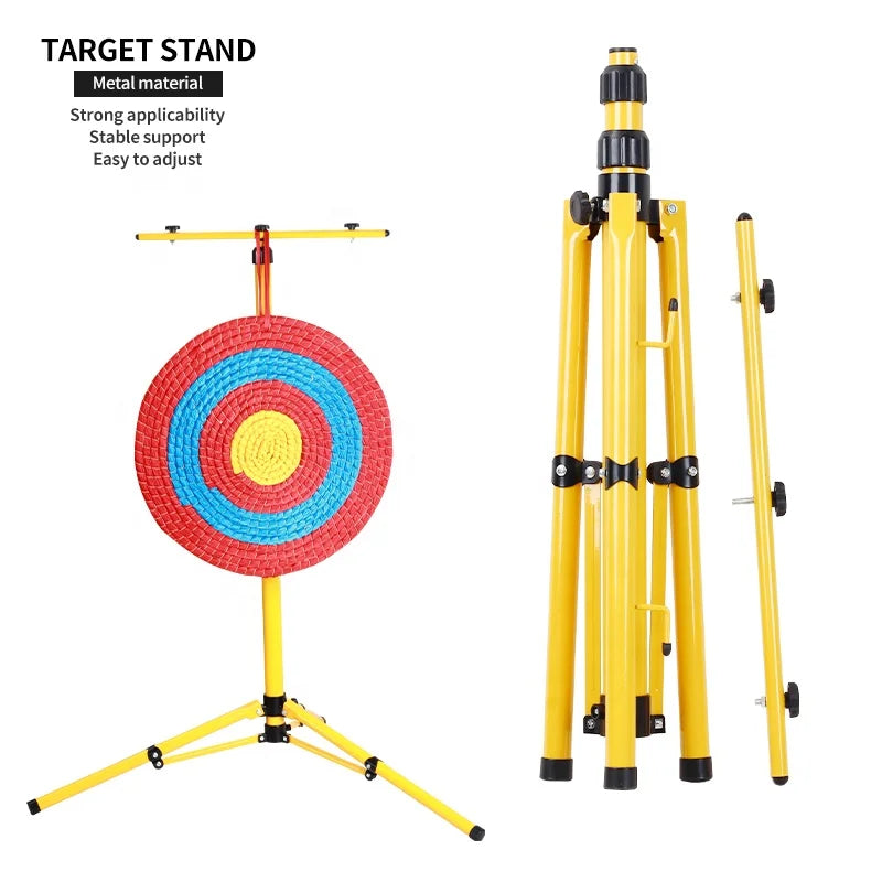 Dark Slate Gray SPG Adjustable Target Stand | Foldable Metal Tripod Archery Rack SPG