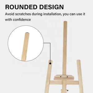 Beige SPG Adjustable Wooden Archery Target Stand | Foldable Easel Holder SPG