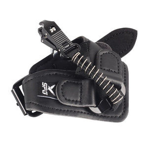 Dark Slate Gray SPG Adjustable Wrist Bow Release | 360° Rotating Metal Leather Strap SPG