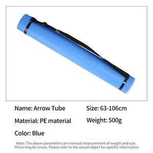 Cornflower Blue SPG Adjustable Arrow Tube Quiver 63–106cm PE Archery Storage Case SPG