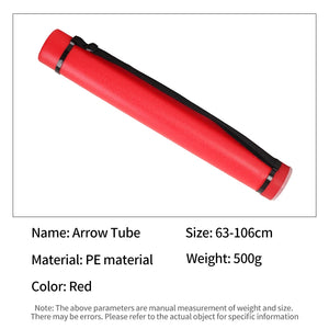 Black SPG Adjustable Arrow Tube Quiver 63–106cm PE Archery Storage Case SPG