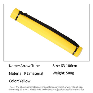Light Goldenrod SPG Adjustable Arrow Tube Quiver 63–106cm PE Archery Storage Case SPG