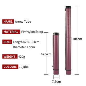 Sienna SPG Adjustable Arrow Tube | Portable PP Archery Quiver with Nylon Strap SPG