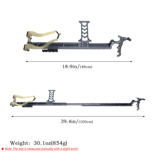 White Smoke AeroRail Aluminum Alloy Slingshot Rifle Adjustable Outdoor Precision Accessory with Sight MARKSMAN