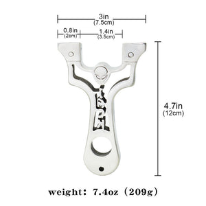 Lavender AlienJack Stainless Steel Slingshot MARKSMAN